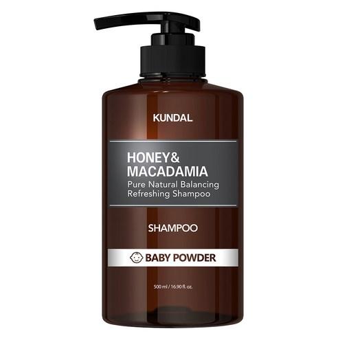 KUNDAL HONEY & MACADAMIA Natural Shampoo (Baby Powder) 500ml