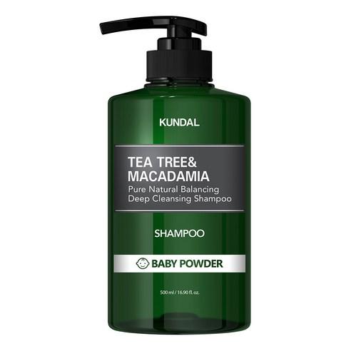 KUNDAL Tea Tree & Macadamia Deep Cleansing Shampoo Baby Powder 500ml