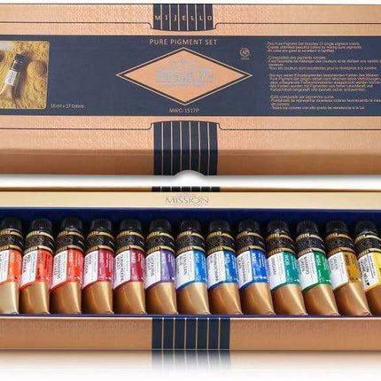 17-Color Professional Watercolor Paint Set - Pure Pigments in 15 ml Tubes for Every Artist