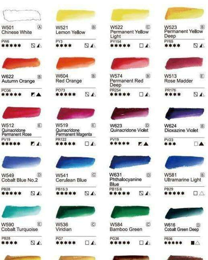 Vibrant 24-Color Professional Grade Watercolor Paint Set - Premium Pigment Collection