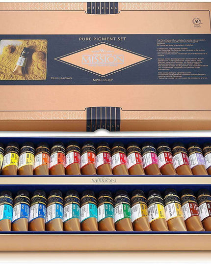 34-Color CrushOn Premium Watercolor Pigment Set - Ignite Your Imagination with Lively 15ml Tubes