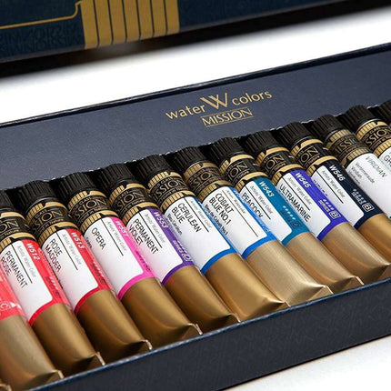 Mijello Mission Gold 24-Color Watercolor Set - Elevate Your Art with Premium Vibrant Pigments