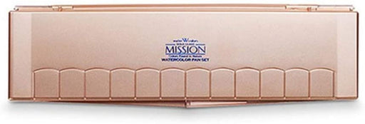 MIJELLO MPW-2024 Gold Mission Solid Water Color 24 Colors Set Pink Palette