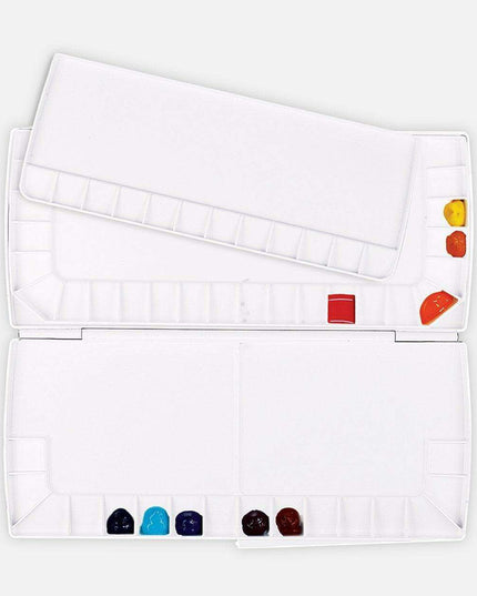 Portable Triple Decker Watercolor Palette in Ocean Blue - 52 Wells for Creative Artists