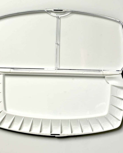 Compact Black Folding Palette with 20 Color Wells - Ideal for Artists on the Go