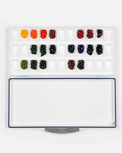 Mijello MWP-3033 Fusion 33-Well Watercolor Palette - Ultimate Art Preservation Kit