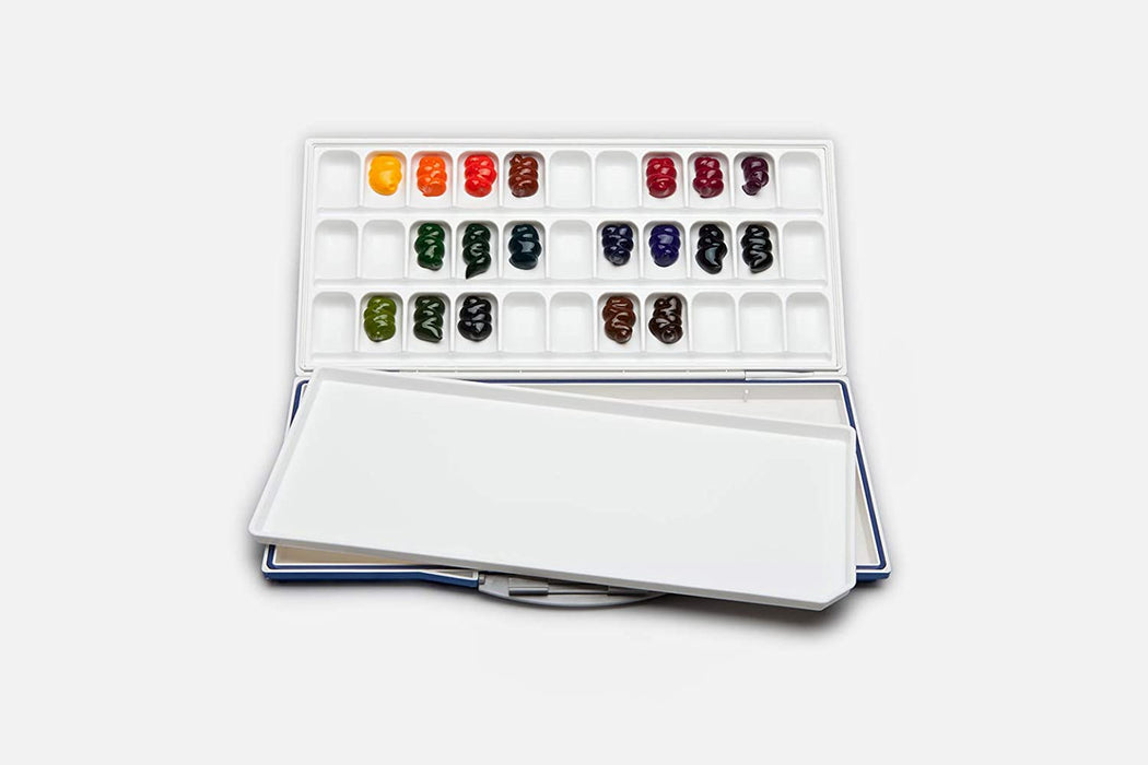 33-Well Mijello Fusion Watercolor Palette with Airtight Seal for Fresh Paints