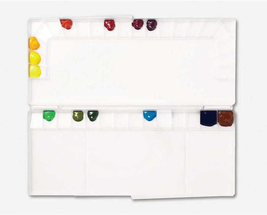 36-Color Bulletproof Glass Watercolor Palette with Dual-Handed Design