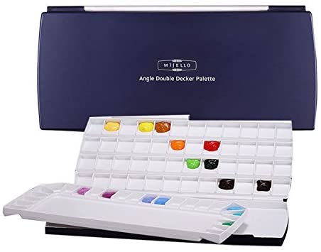 Creative Watercolor Palette - Expandable Design with 72 Color Pockets