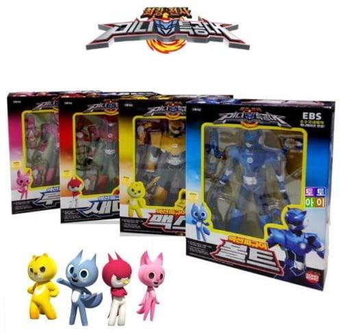 MINI FORCE Bolt, Max, Semi, and Lucy Korean Robot Action Figures Set - Sonokong Official Merchandise