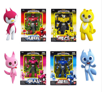 MINI FORCE Robot Adventure Heroes - Set of 4 Action Figures: Bolt, Max, Semi, and Lucy