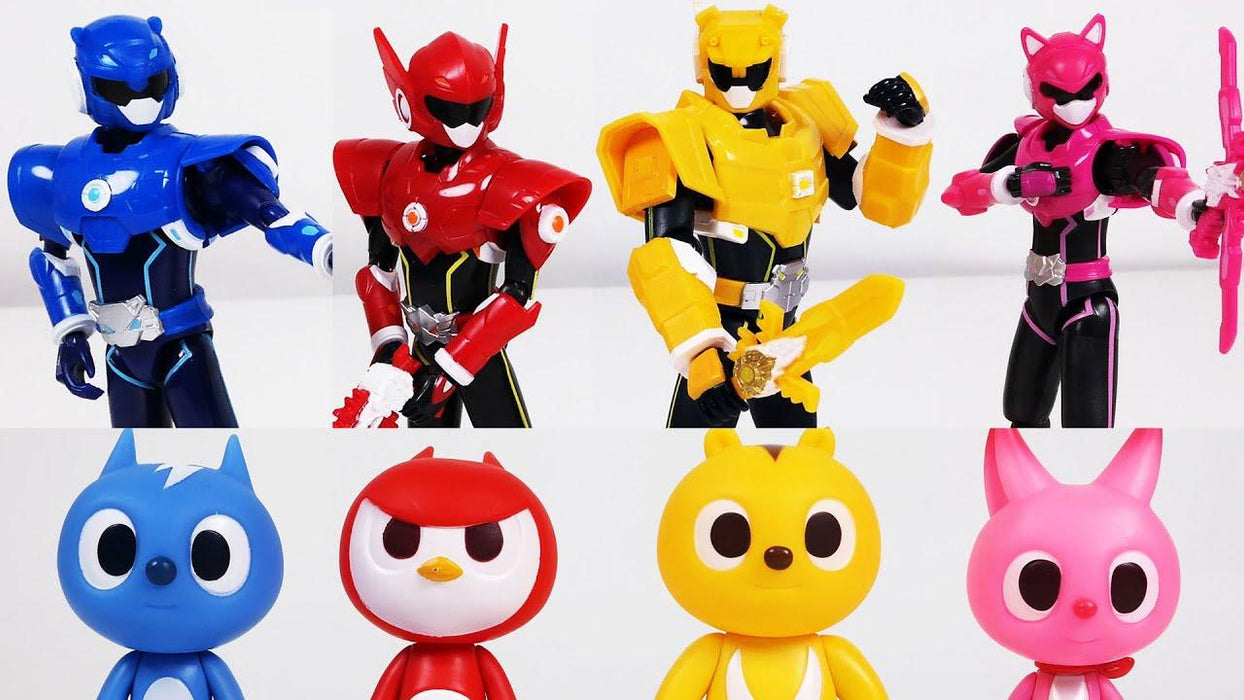 MINI FORCE Robot Adventure Heroes - Set of 4 Action Figures: Bolt, Max, Semi, and Lucy