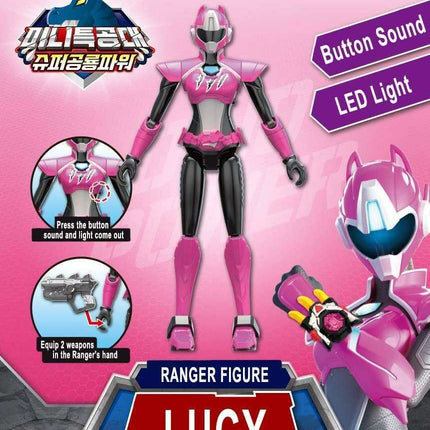 Lucy Super Dinosaur Ranger Action Figure with Interactive Lights and Sounds
