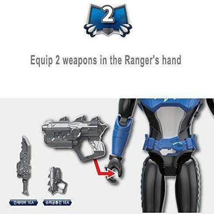 Dino Ranger Power Strike Adventure Action Figure - Light-Up Battle Fun!