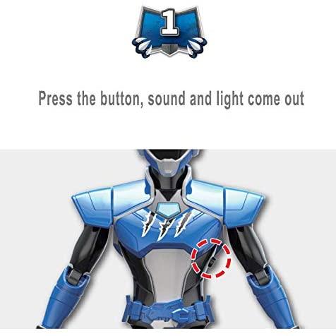 Dino Ranger Power Strike Adventure Action Figure - Light-Up Battle Fun!