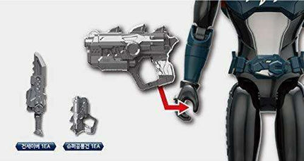 Leo Rio Black Ranger LED Adventure Action Figure Set - Light & Sound Combat Experience