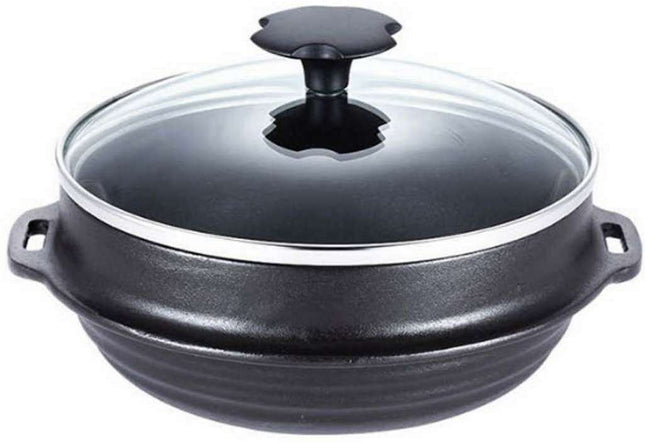 Authentic Korean Culinary 17cm Mini Cast Iron Cooking Pot