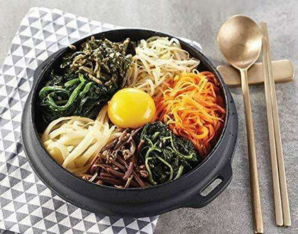 Authentic Korean Culinary 17cm Mini Cast Iron Cooking Pot