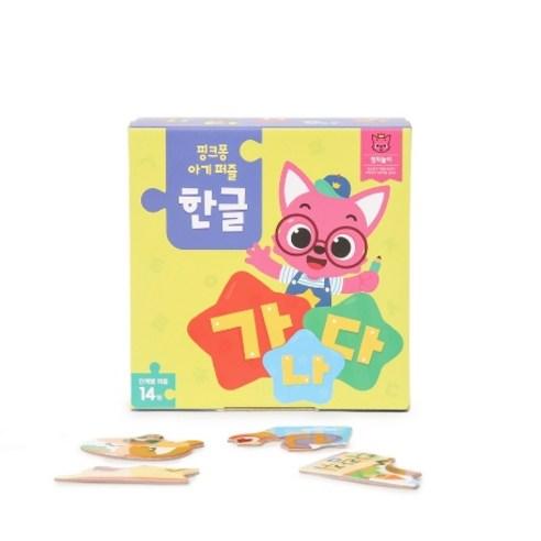 Discover Korean: Pinkfong Baby Puzzles - 14 Words in Hangul for Early Language Learning