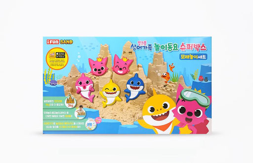 Pinkfong Baby Shark Beach Sand Toy Set - Super Box with Kid's Song