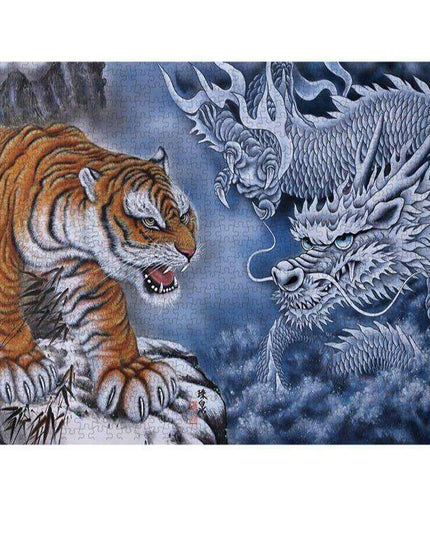 Mystical Adventure: Twilight Serpent & Regal Creature 1000-Piece Puzzle