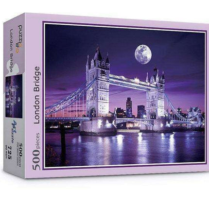 Sustainable 500-Piece Puzzle Featuring London's Iconic Tower Bridge