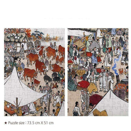 Ancient Korean Market 1000-Piece Puzzle Adventure