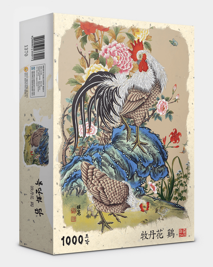 Peony Paradise and Poultry Puzzle Adventure - 1000 Pieces