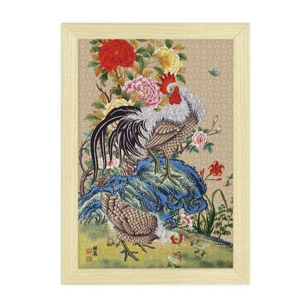 Peony Paradise and Poultry Puzzle Adventure - 1000 Pieces