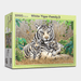 White Tiger Family 1000-Piece Jigsaw Puzzle Set for Mindful Relaxation and Focus