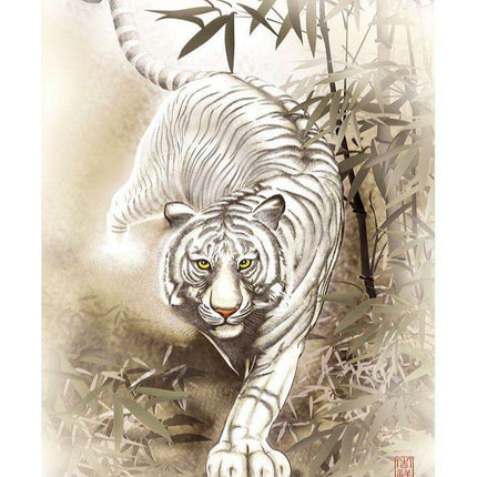 Majestic White Tiger 500-Piece Puzzle - A Premium Jigsaw Experience for All Ages