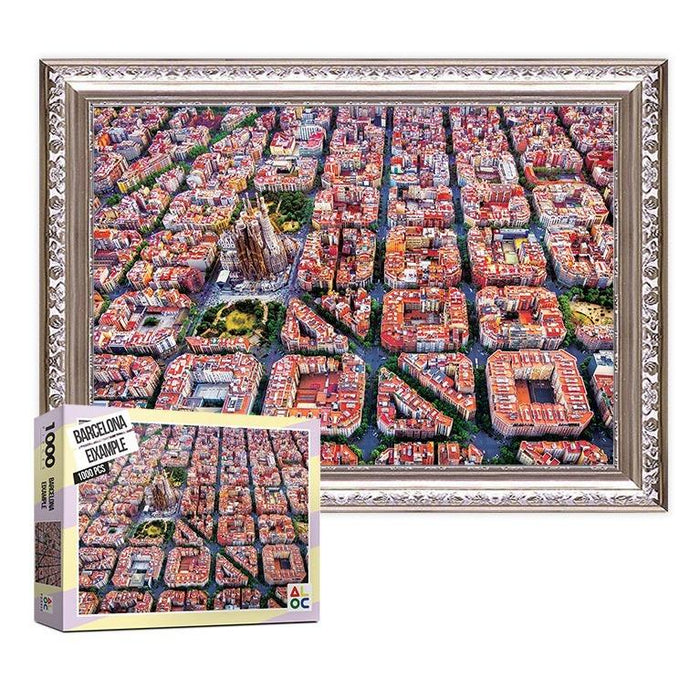 Barcelona Eixample District Jigsaw Puzzle - 1000 Piece Challenge