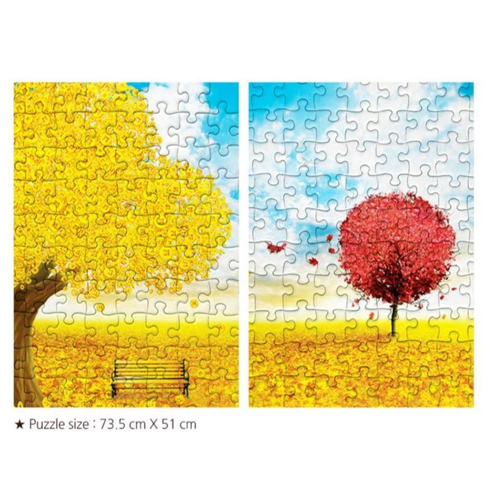 Golden Tree Serenity Puzzle: 1000-Piece Premium Mindfulness Journey