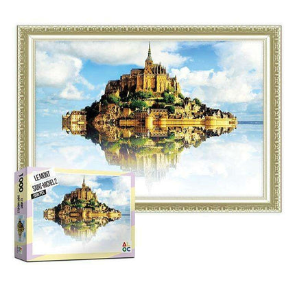 Tranquil Journey: Le Mont Saint Michel 2 1000-Piece Jigsaw Puzzle for Peaceful Enjoyment - Exquisite Korean Craftsmanship