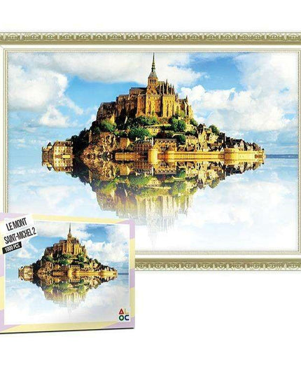 Tranquil Journey: Le Mont Saint Michel 2 1000-Piece Jigsaw Puzzle for Peaceful Enjoyment - Exquisite Korean Craftsmanship