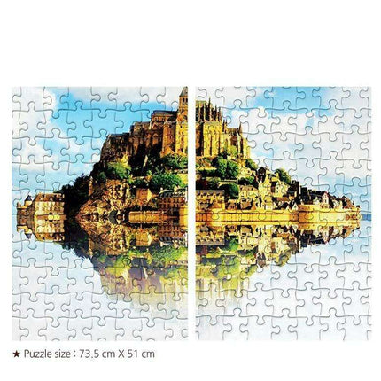 Tranquil Journey: Le Mont Saint Michel 2 1000-Piece Jigsaw Puzzle for Peaceful Enjoyment - Exquisite Korean Craftsmanship