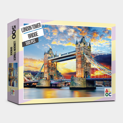 London Tower Bridge 500-Piece Puzzle Set - Exquisite Craftsmanship from Korea