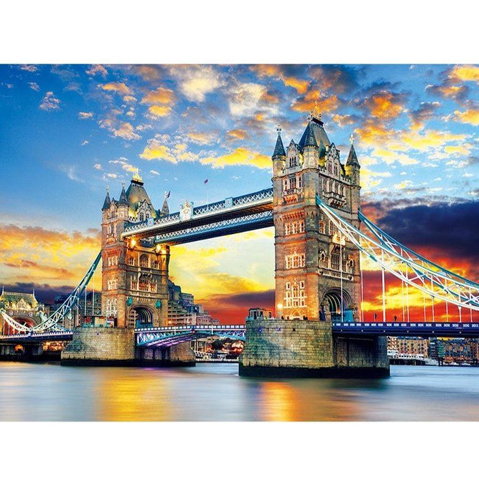 London Tower Bridge 500-Piece Puzzle Set - Exquisite Craftsmanship from Korea