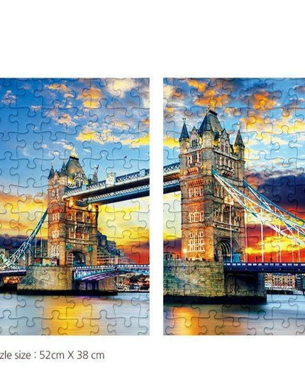 London Tower Bridge 500-Piece Jigsaw Puzzle: A Korean Artistry Challenge for Puzzle Enthusiasts