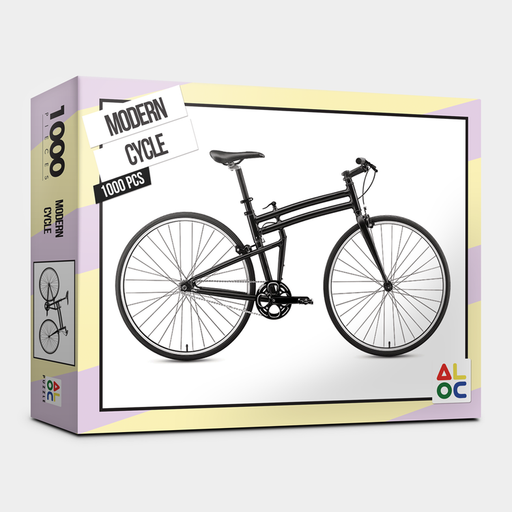 "Modern Cycle" 1000-Piece Artistic Jigsaw Puzzle - Engaging Challenge for Imaginative Souls