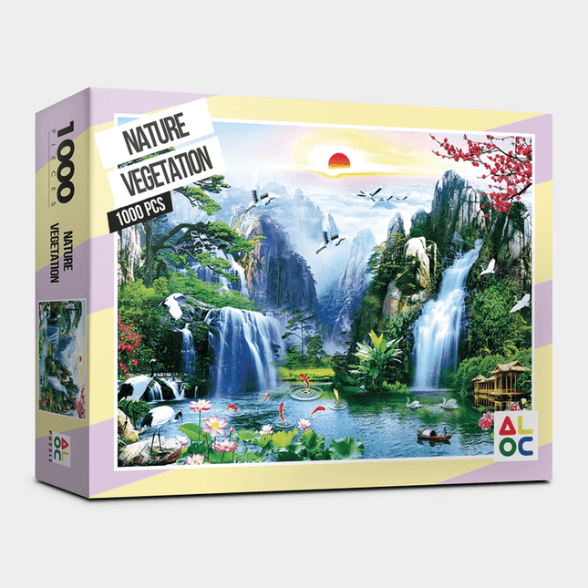 Nature's Harmony: 1000-Piece Floral Puzzle Experience