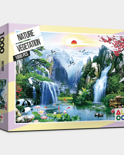 Nature's Harmony: 1000-Piece Floral Puzzle Experience