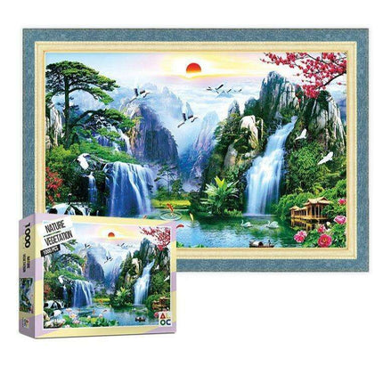 Nature's Harmony: 1000-Piece Floral Puzzle Experience