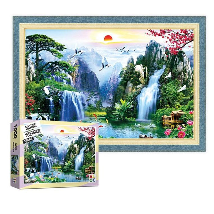 Tranquil Botanical Serenity Jigsaw Puzzle - 1000-Piece Nature Adventure