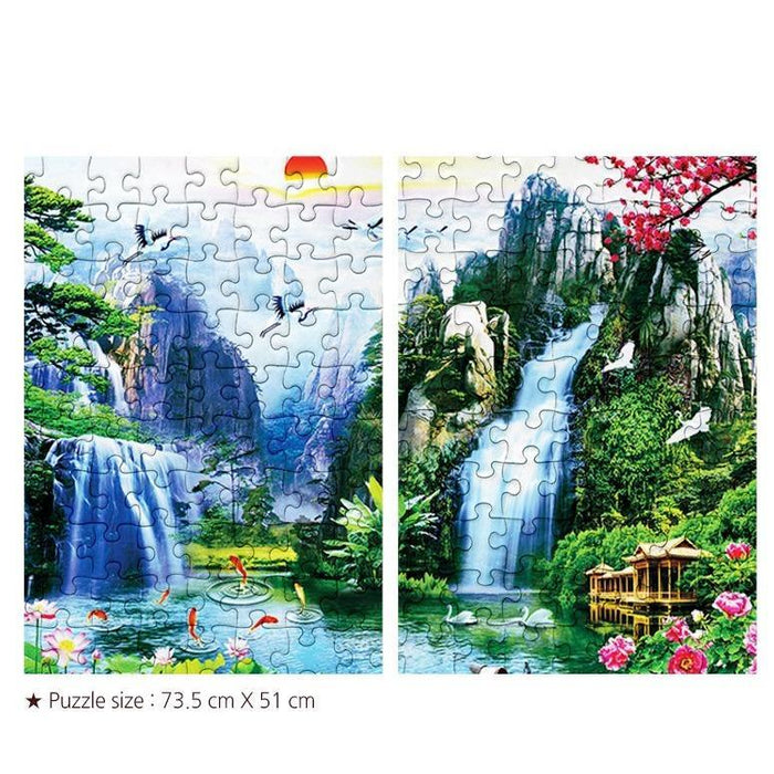 Tranquil Nature Paradise Jigsaw Puzzle - Enchanting 1000-Piece Botanical Adventure