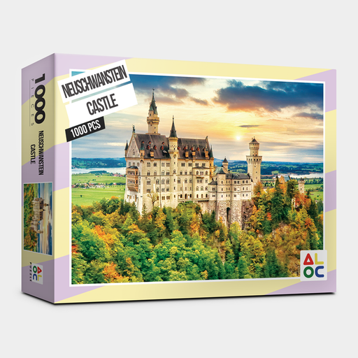 Enchanting Neuschwanstein Castle 1000-Piece Jigsaw Puzzle Set