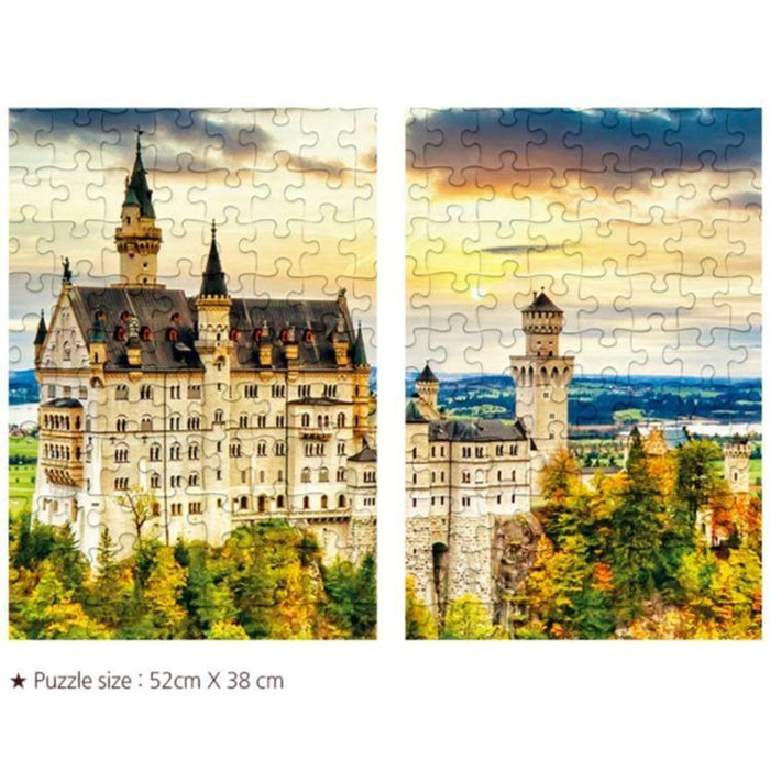 Enchanting Neuschwanstein Castle 500-Piece Jigsaw Puzzle - A Captivating Challenge for Puzzle Aficionados