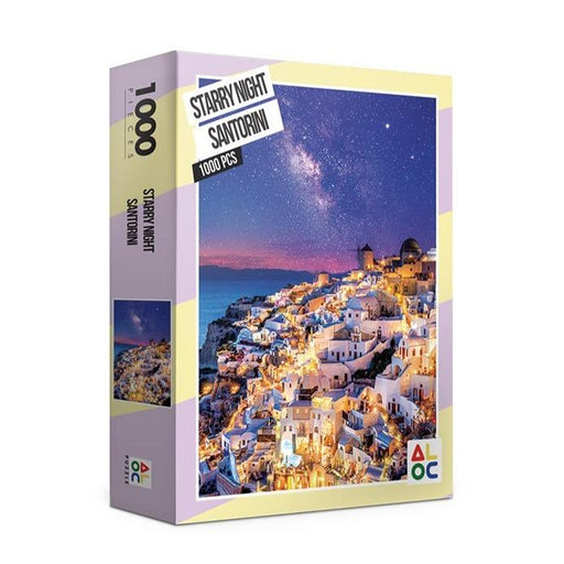 Santorini Dusk Delight 1000-Piece Jigsaw Puzzle Set