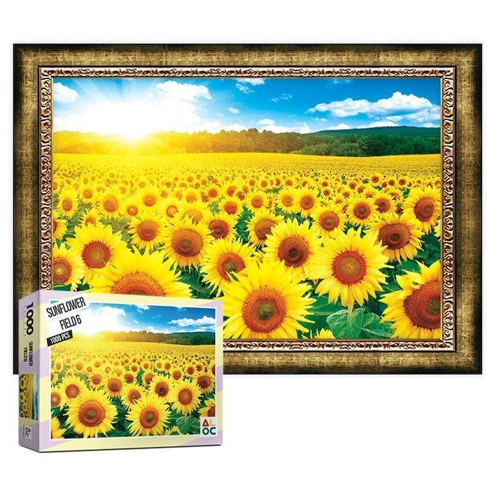 Sunflower Field 6 1000-Piece Jigsaw Puzzle - Deluxe Edition