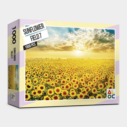 Tranquil Sunflower Meadow Escape 1000-Piece Jigsaw Puzzle